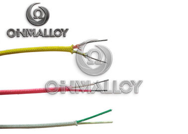 18AWG , 20AWG K Type Thermocouple Cable Vitreous Silica Insulated 800 Degree C