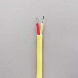 1.29mm*2 K τύπου καλώδιο αντιστάθμισης θερμοσύνδεσης με κίτρινη μόνωση από γυαλί